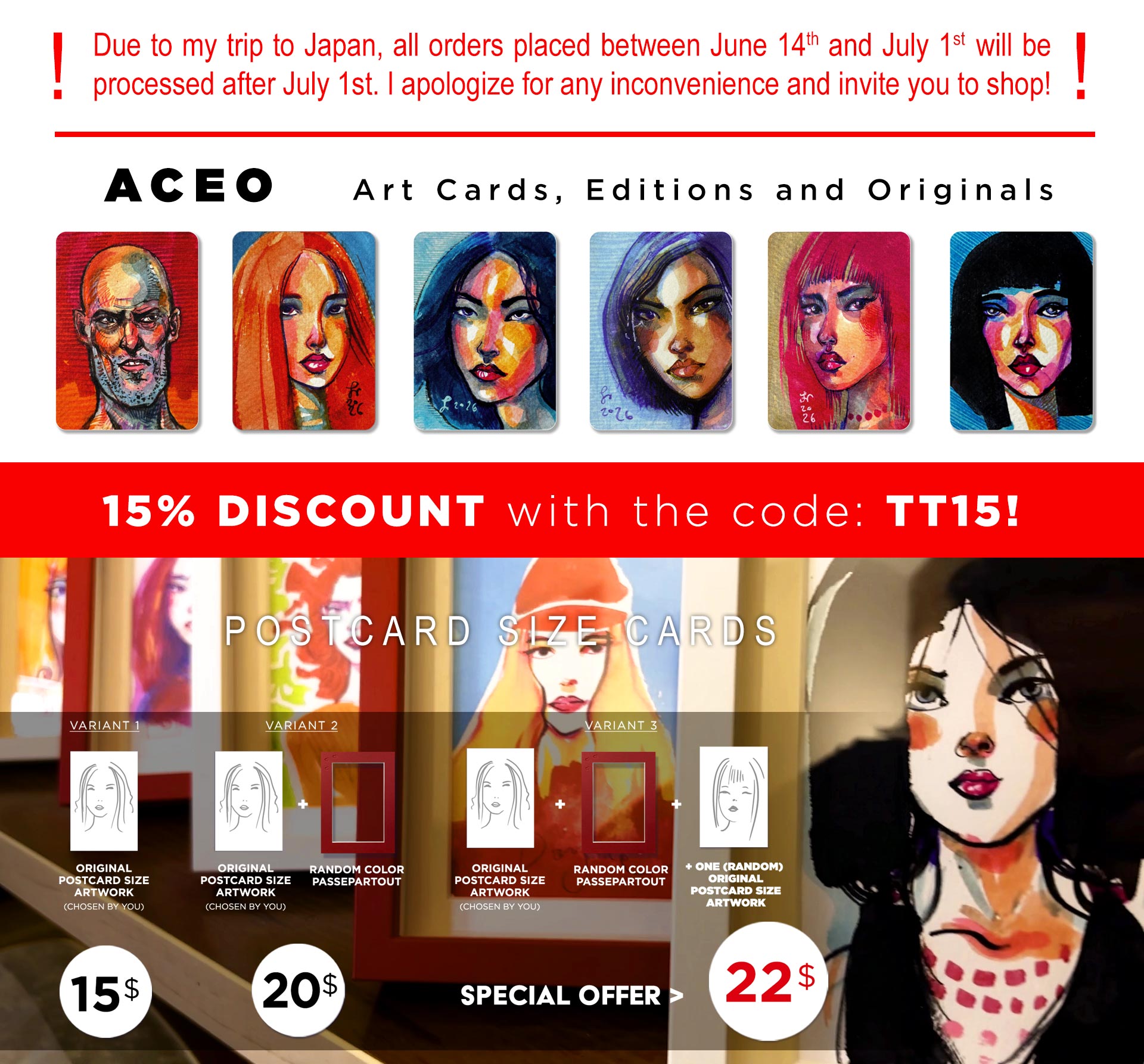 15% discount with the code TT15!
